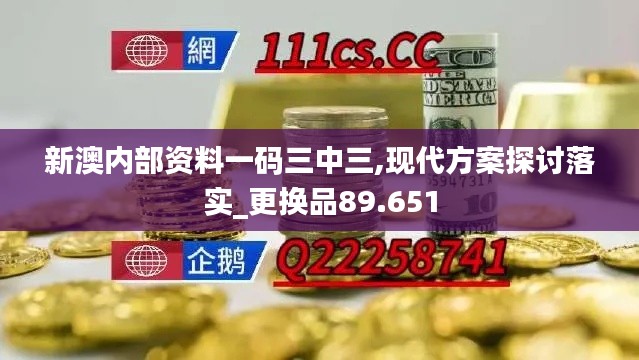 新澳内部资料一码三中三,现代方案探讨落实_更换品89.651