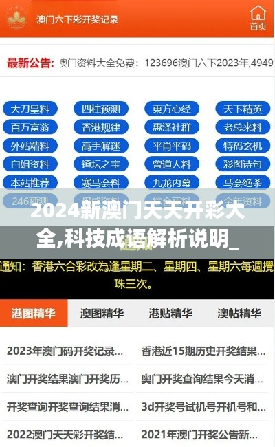 2024新澳门天天开彩大全,科技成语解析说明_同步制37.395