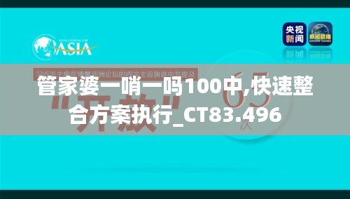 管家婆一哨一吗100中,快速整合方案执行_CT83.496
