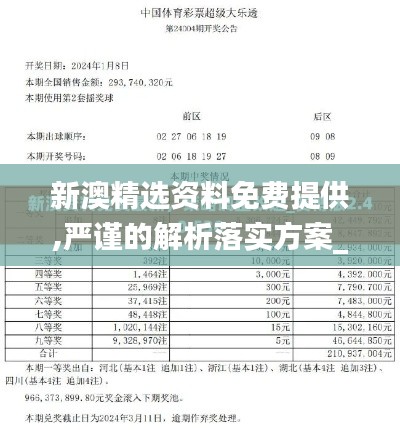 新澳精选资料免费提供,严谨的解析落实方案_个性款6.407