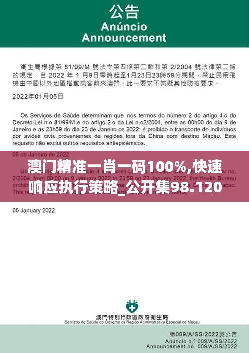 澳门精准一肖一码100%,快速响应执行策略_公开集98.120