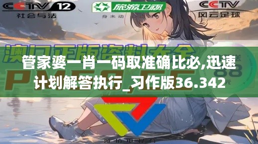 管家婆一肖一码取准确比必,迅速计划解答执行_习作版36.342