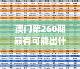 澳门第260期最有可能出什么,快速解答执行方案_敏捷版52.461