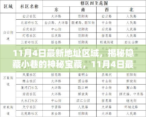 揭秘隐藏小巷的神秘宝藏，11月4日最新地址区域特色小店探秘