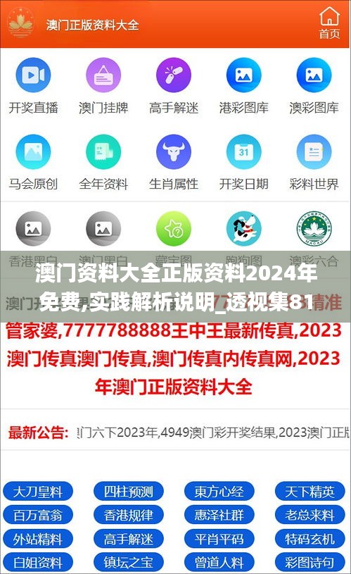澳门资料大全正版资料2024年免费,实践解析说明_透视集81.976
