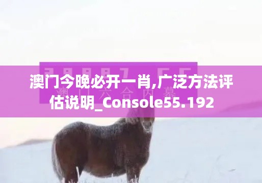 澳门今晚必开一肖,广泛方法评估说明_Console55.192