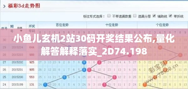 小鱼儿玄机2站30码开奖结果公布,量化解答解释落实_2D74.198