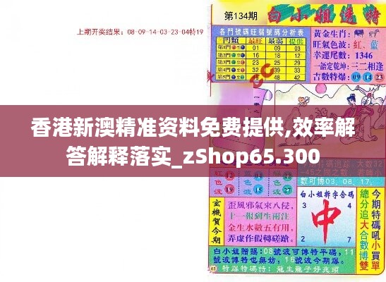 香港新澳精准资料免费提供,效率解答解释落实_zShop65.300