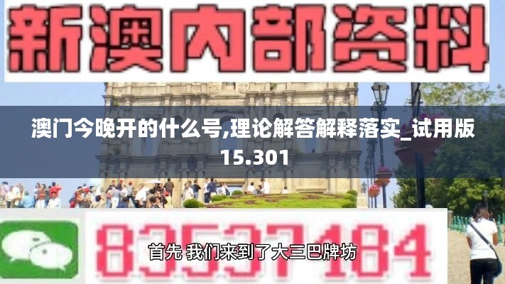 澳门今晚开的什么号,理论解答解释落实_试用版15.301