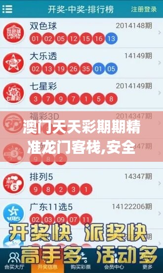 澳门天天彩期期精准龙门客栈,安全解析策略_日常版430.47