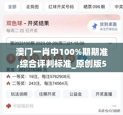 澳门一肖中100%期期准,综合评判标准_原创版504.53