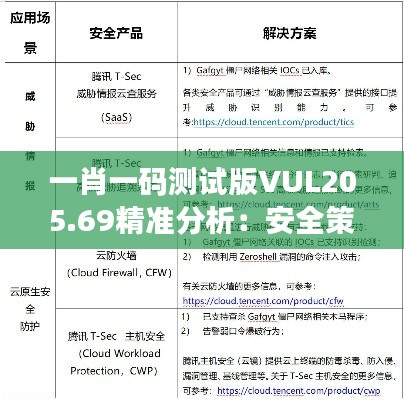 一肖一码测试版VUL205.69精准分析：安全策略深度解读