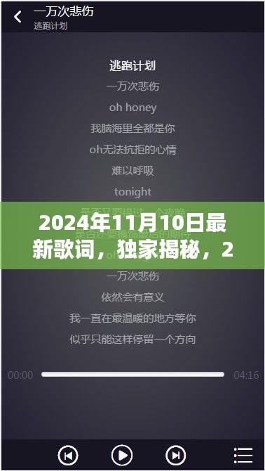 独家揭秘，2024年热门歌词集萃——特性、体验、竞品对比与用户群体深度解析