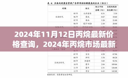 2024年丙烷市场最新价格动态与行业趋势深度解析