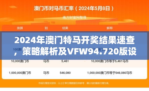 2024年澳门特马开奖结果速查，策略解析及VFW94.720版设计指南