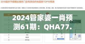 2024管家婆一肖预测61期：QHA77.924策略版，数据解析引领操作