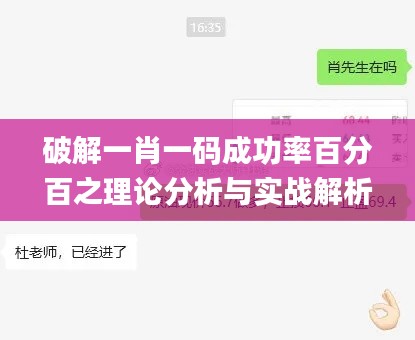 破解一肖一码成功率百分百之理论分析与实战解析_DSO62.873升级版