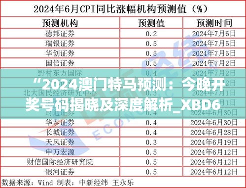 “2024澳门特马预测：今晚开奖号码揭晓及深度解析_XBD68.411天然版”