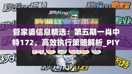 管家婆信息精选：第五期一肖中特172，高效执行策略解析_PIY77.221生活资讯