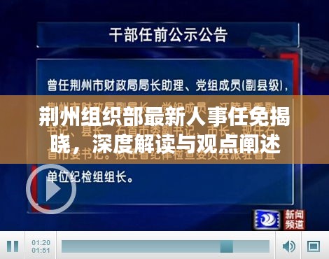 荆州组织部最新人事任免揭晓，深度解读与观点阐述