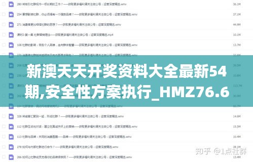 新澳天天开奖资料大全最新54期,安全性方案执行_HMZ76.658未来版