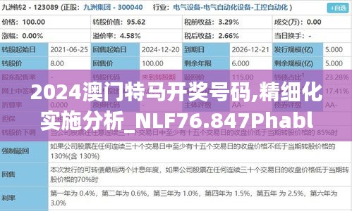 2024澳门特马开奖号码,精细化实施分析_NLF76.847Phablet
