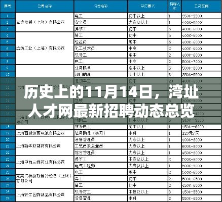 历史上的11月14日，湾址人才网最新招聘动态总览