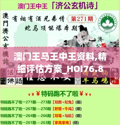澳门王马王中王资料,精细评估方案_HOI76.809强劲版
