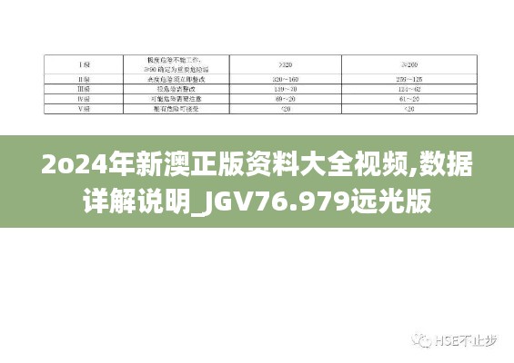 2o24年新澳正版资料大全视频,数据详解说明_JGV76.979远光版