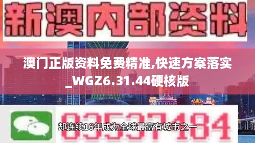 澳门正版资料免费精准,快速方案落实_WGZ6.31.44硬核版