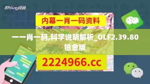 一一肖一码,科学说明解析_OLF2.39.80铂金版