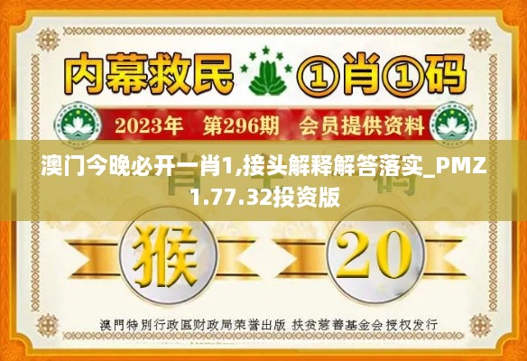 澳门今晚必开一肖1,接头解释解答落实_PMZ1.77.32投资版