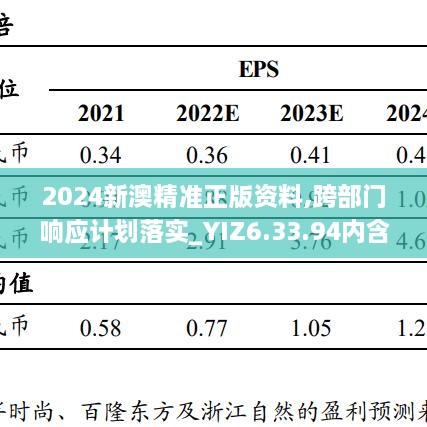 2024新澳精准正版资料,跨部门响应计划落实_YIZ6.33.94内含版