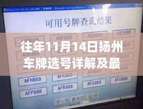 往年11月14日扬州车牌选号详解及最新选号流程出炉！