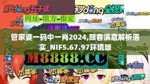 管家婆一码中一肖2024,顾客满意解析落实_NIF5.67.97环境版