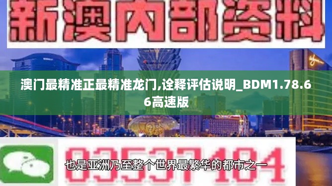 澳门最精准正最精准龙门,诠释评估说明_BDM1.78.66高速版