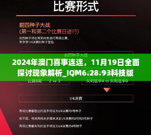 2024年澳门喜事连连，11月19日全面探讨现象解析_IQM6.28.93科技版