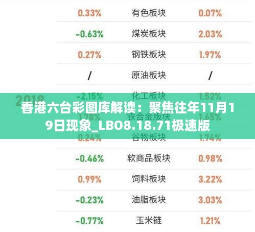 香港六台彩图库解读：聚焦往年11月19日现象_LBO8.18.71极速版