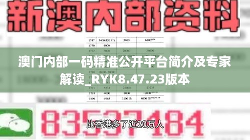 澳门内部一码精准公开平台简介及专家解读_RYK8.47.23版本