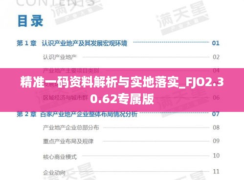 精准一码资料解析与实地落实_FJO2.30.62专属版