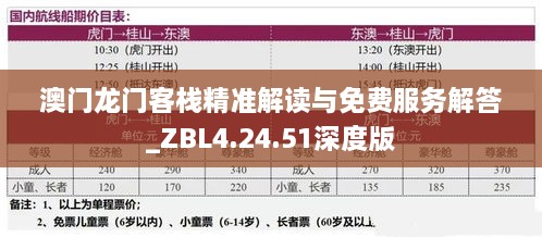 澳门龙门客栈精准解读与免费服务解答_ZBL4.24.51深度版