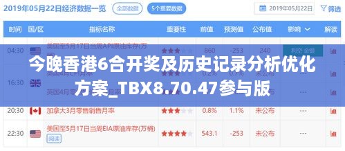 今晚香港6合开奖及历史记录分析优化方案_TBX8.70.47参与版