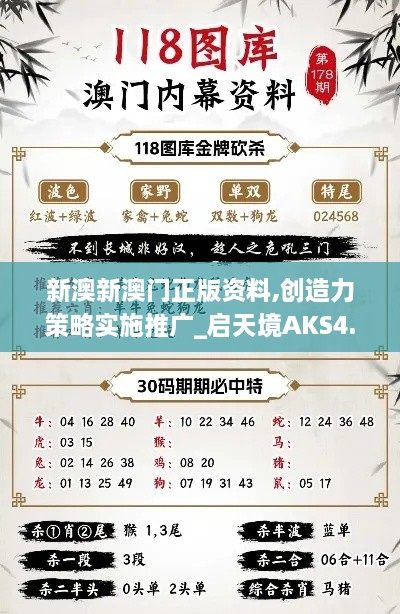 新澳新澳门正版资料,创造力策略实施推广_启天境AKS4.30