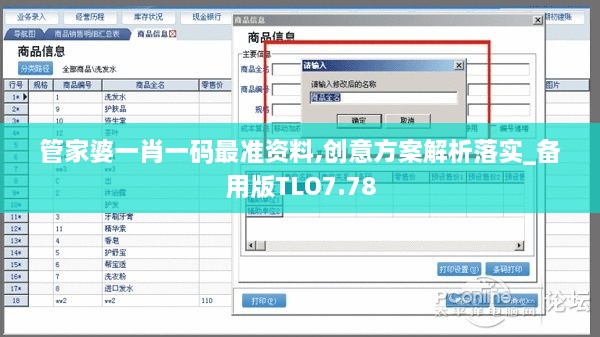 管家婆一肖一码最准资料,创意方案解析落实_备用版TLO7.78