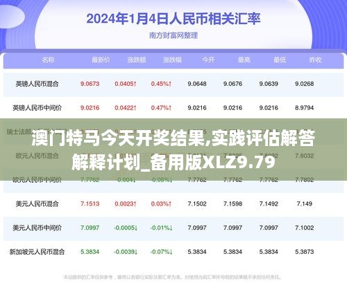 澳门特马今天开奖结果,实践评估解答解释计划_备用版XLZ9.79