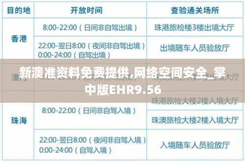 新澳准资料免费提供,网络空间安全_掌中版EHR9.56
