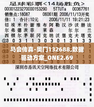 马会传真-奥冂132688,数据驱动方案_ONE2.69