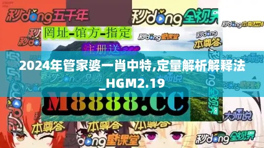 2024年管家婆一肖中特,定量解析解释法_HGM2.19