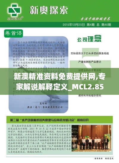 新澳精准资料免费提供网,专家解说解释定义_MCL2.85