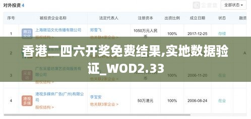 香港二四六开奖免费结果,实地数据验证_WOD2.33